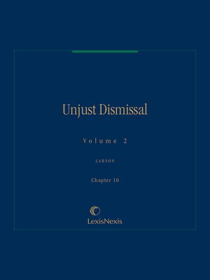 cover image of Unjust Dismissal